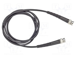 Test lead; 60VDC; 30VAC; BNC male plug- BNC male plug; black