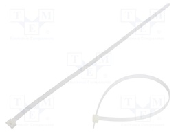 Cable tie; L: 450mm; W: 9mm; polyamide; 778N; natural; Ømax: 130mm