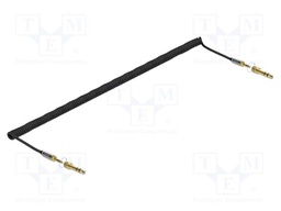 Cable; Jack 3.5mm 3pin plug,Jack 6,35mm 3pin plug,both sides