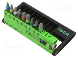 Tools set: screwdriver bits; Pozidriv®,Torx®; Kit: adapter; 1/4"