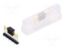 Connector: pin strips; pin header; male; PIN: 10; 2.54mm; SMT; 1x10