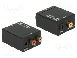 Digital-to-analog converter; Out: RCA socket x2; black