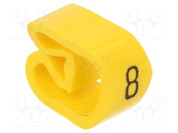 Markers for cables and wires; Label symbol: 8; 8÷16mm; PVC; H: 6mm