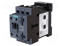Contactor: 3-pole; NO x3; Auxiliary contacts: NO + NC; 24VDC; 25A