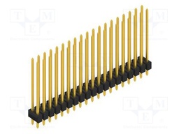 Connector: pin strips; pin header; male; PIN: 38; 2.54mm; THT; 2x19