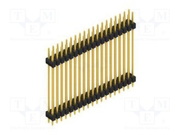 Connector: pin strips; pin header; male; PIN: 38; 2.54mm; THT; 2x19