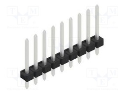 Connector: pin strips; pin header; male; PIN: 9; 2.54mm; THT; 1x9