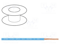 Wire; BiTOne; stranded; Cu; 16mm2; blue; PVC; 450/750V; 100m; Class: 5