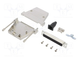 D-Sub; PIN: 37; female; shielded,with strain relief; straight