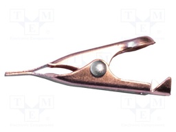 Crocodile clip; 5A; Grip capac: max.5.6mm; Overall len: 28mm