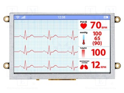 Display: TFT; Illumin: LED; Window dimensions: 109x65.8mm; 5V