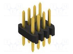 Connector: pin strips; pin header; male; PIN: 8; 1.27mm; THT; 2x4