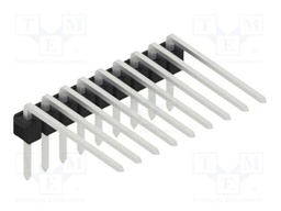 Connector: pin strips; pin header; male; PIN: 9; 2.54mm; THT; 1x9