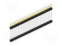 Connector: pin strips; pin header; male; PIN: 27; 2.54mm; THT; 1x27