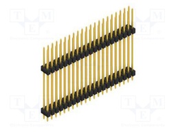 Connector: pin strips; pin header; male; PIN: 42; 2.54mm; THT; 2x21