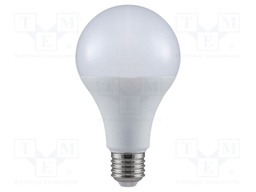 LED lamp; white cold; E27; 220÷240VAC; 2452lm; P: 20W; 200°; 6500K