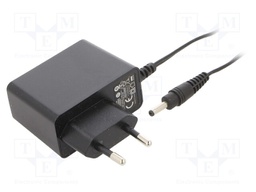 Power supply: switched-mode; constant voltage; 5VDC; 2A; 10W; plug
