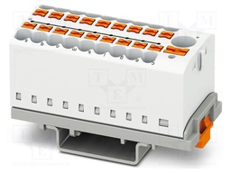 Splice terminal: rail; 24A; 690V; push-in; PA; 0.14÷4mm2; W: 28.6mm