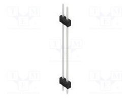 Connector: pin strips; pin header; male; PIN: 2; 2.54mm; THT; 2x1