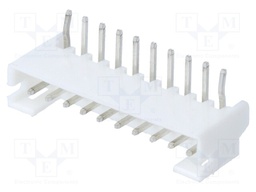 Socket; wire-board; male; 2mm; PIN: 10; THT; 100V; 2A; tinned; angled