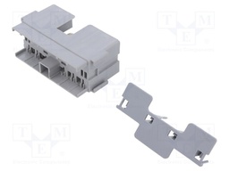 Fuse acces: case; 29mm; push-in; Body: grey; ways: 6; Mat: PBT