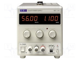 Power supply: laboratory; Channels: 1; 0÷56VDC; 0÷1.1A