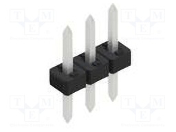Connector: pin strips; pin header; male; PIN: 3; 2mm; THT; 1x3; 100V