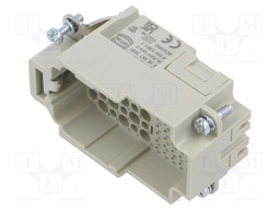 Heavy Duty Connector, Han-Com Series, Insert, 32 Contacts, 10B, Plug