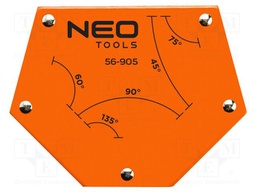 Try square; 110x145x25mm; Kind: welding; magnetic; 34g