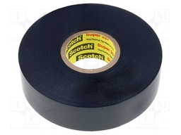 Tape: electrical insulating; W: 19mm; L: 20m; D: 0.178mm; black; 250%