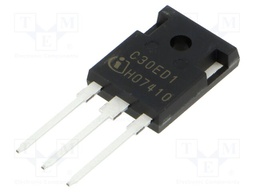 Fast / Ultrafast Diode, 650 V, 30 A, Dual Common Cathode, 1.7 V, 71 ns, 120 A