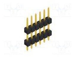 Connector: pin strips; pin header; male; PIN: 6; 2.54mm; THT; 1x6