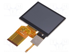 Display: TFT; 3.5"; 320x240; Illumin: LED; Dim: 76.9x63.9x4.6mm