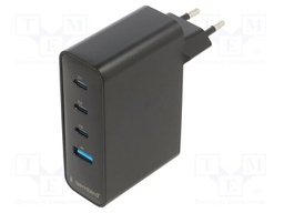 Power supply: switching; mains,plug-in; 5VDC,; 5A; 100W; black