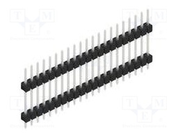 Connector: pin strips; pin header; male; PIN: 21; 2.54mm; THT; 1x21