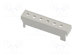 Terminals cover; 4M Modulbox One; grey; 10.16mm; Holes no: 6