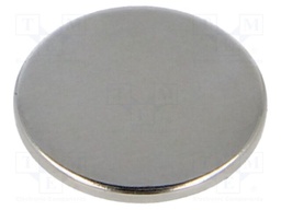Magnet: permanent; neodymium; 10N; Ø: 18mm; H: 1.5mm