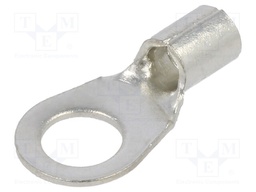 Tip: ring; M8; 10mm2; crimped; for cable; tinned; copper; 8.5mm