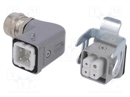 Connector: HDC; male + female; C146; PIN: 4; 3+PE; size A3; M20; 10A