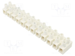 Terminal block; screw terminal; 2.5mm2; 400V; ways: 12; natural