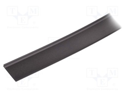 Cover for LED profiles; black; 20m; Kind of shutter: C9; push-in