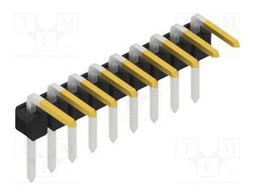 Connector: pin strips; pin header; male; PIN: 9; 2.54mm; THT; 1x9
