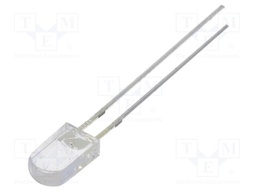 LED; 5mm; yellow; 330÷500mcd; 100°; 20mA; 1.8÷2.6V; Front: convex