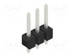 Connector: pin strips; pin header; male; PIN: 3; 2.54mm; THT; 1x3