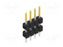 Connector: pin strips; pin header; male; PIN: 4; 2.54mm; THT; 1x4