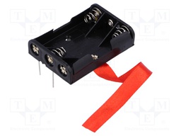 Holder; Mounting: PCB; Size: AAA,R3; Batt.no: 3