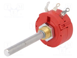 Potentiometer: shaft; single turn; 10kΩ; 2W; ±10%; 6mm; wirewound