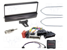 Adapter for control from steering wheel; Ford; DIN,ISO; black