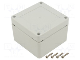 Enclosure: multipurpose; X: 90mm; Y: 90mm; Z: 60mm; ZP; ABS; IP67