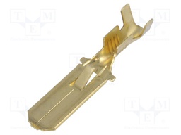 Terminal: flat; 6.3mm; 0.8mm; male; 0.75÷2mm2; crimped; for cable